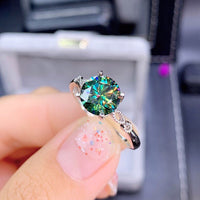 The Six-Claw Solitaire Crystal Ring — women’s Accessories, ENIGMAE