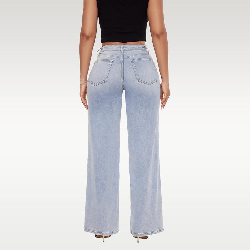 High Waisted Wide Leg Jeans