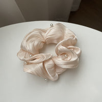 SilkWave™ Pearl Satin Scrunchie