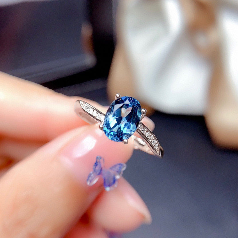 The Six-Claw Solitaire Crystal Ring — women’s Accessories, ENIGMAE