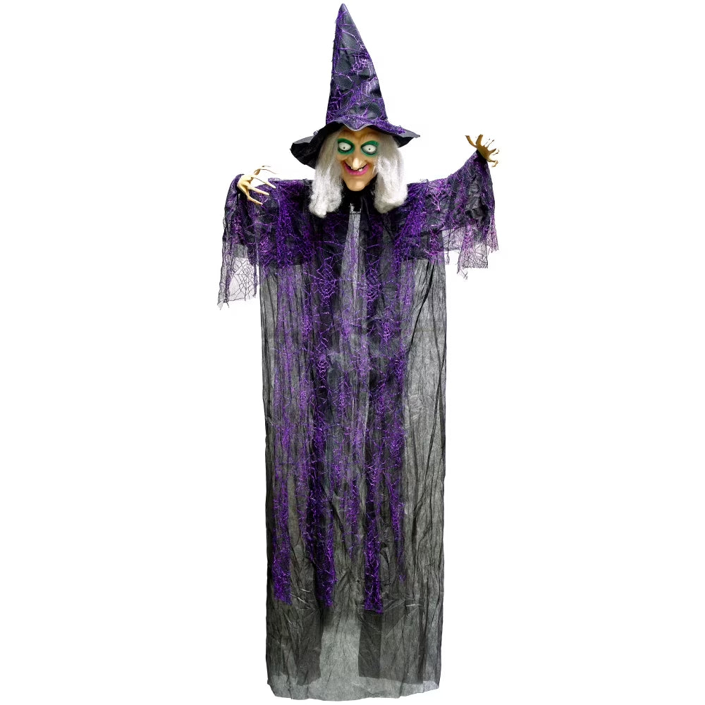 6ft Animatronic Hanging Witch
