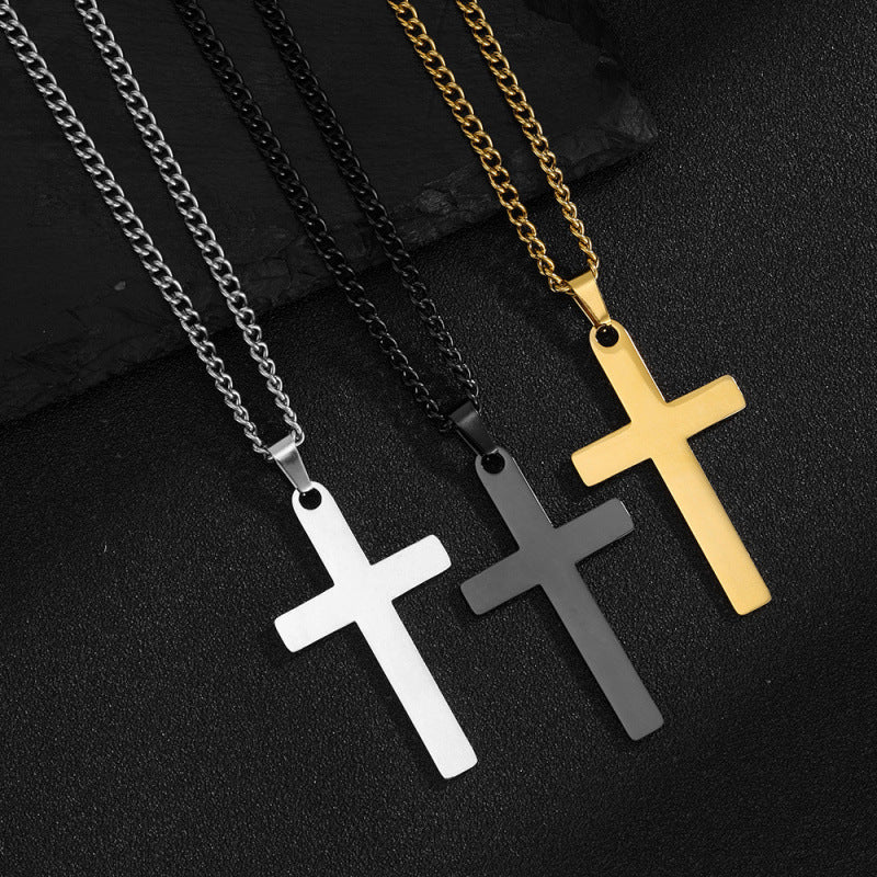The Layered Pearl & Cross Necklace