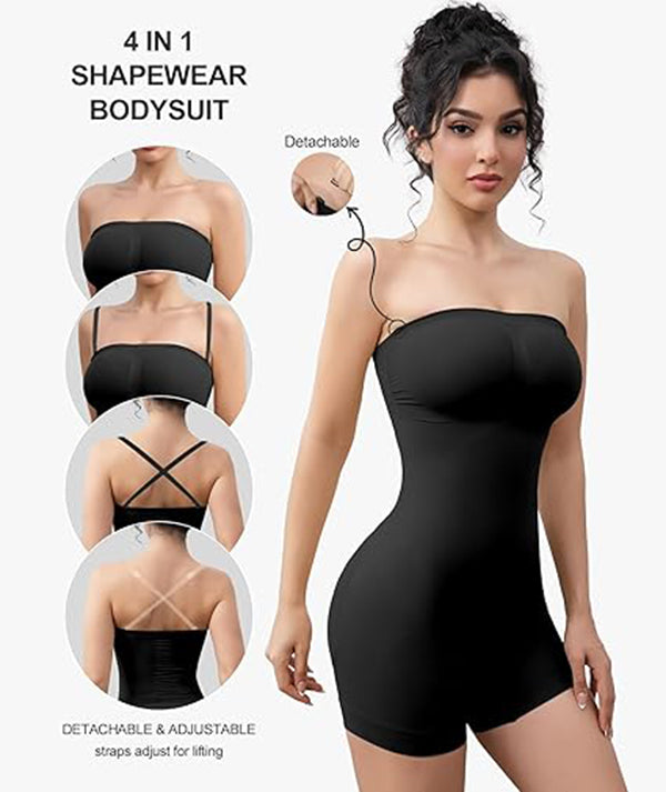 BareBand™ Off-Shoulder Bandeau Shapewear Bodysuit