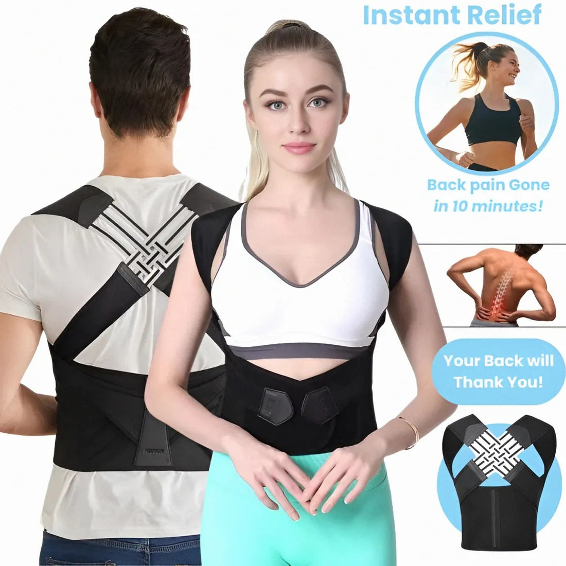 AlignEase™ Posture & Back Support Belt