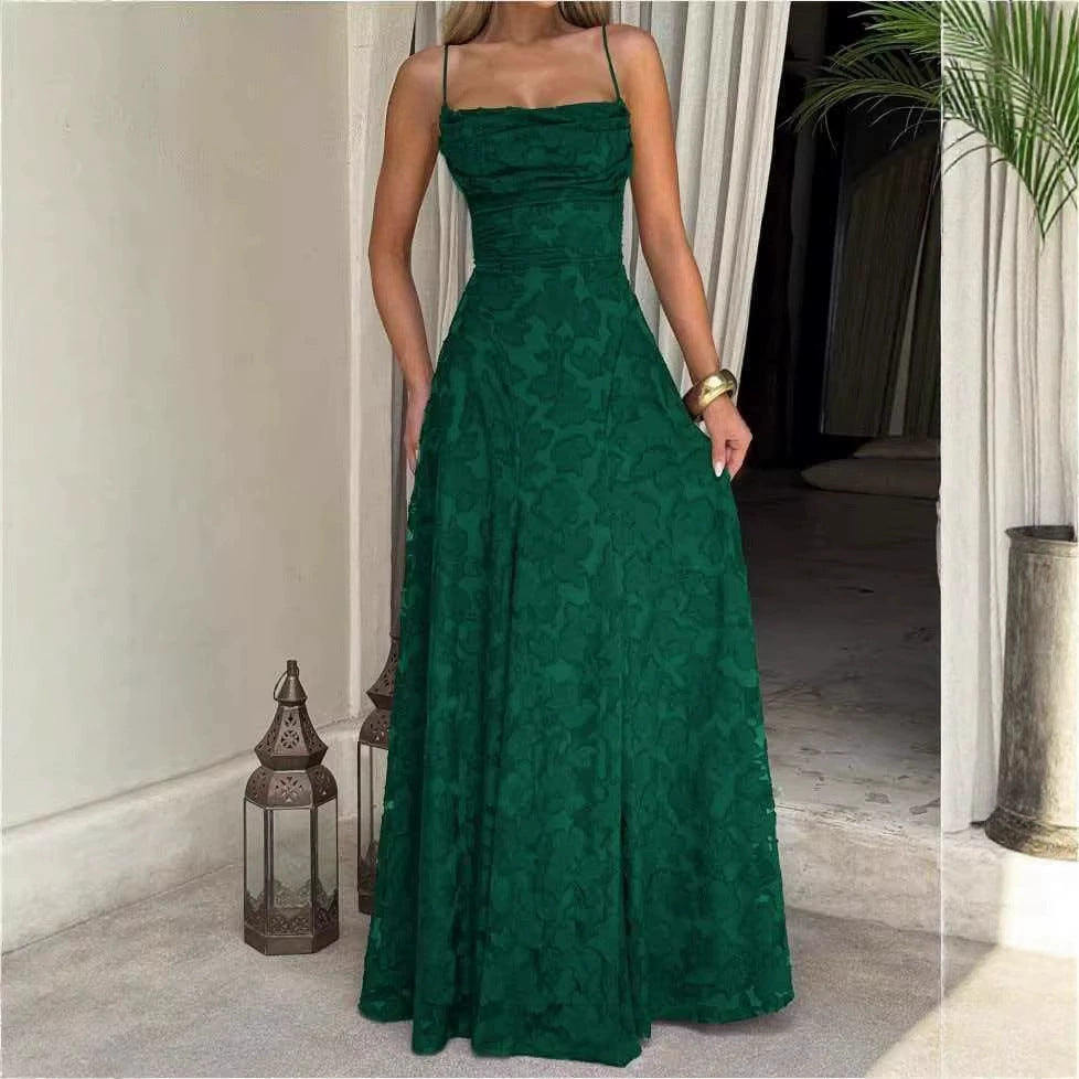 The Lace Backless Evening Dress