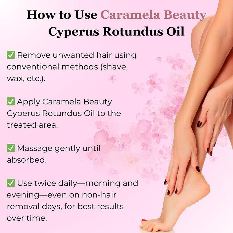 Cyperus Rotundus Smooth Skin Hair Inhibiting Essence Oil 60ml
