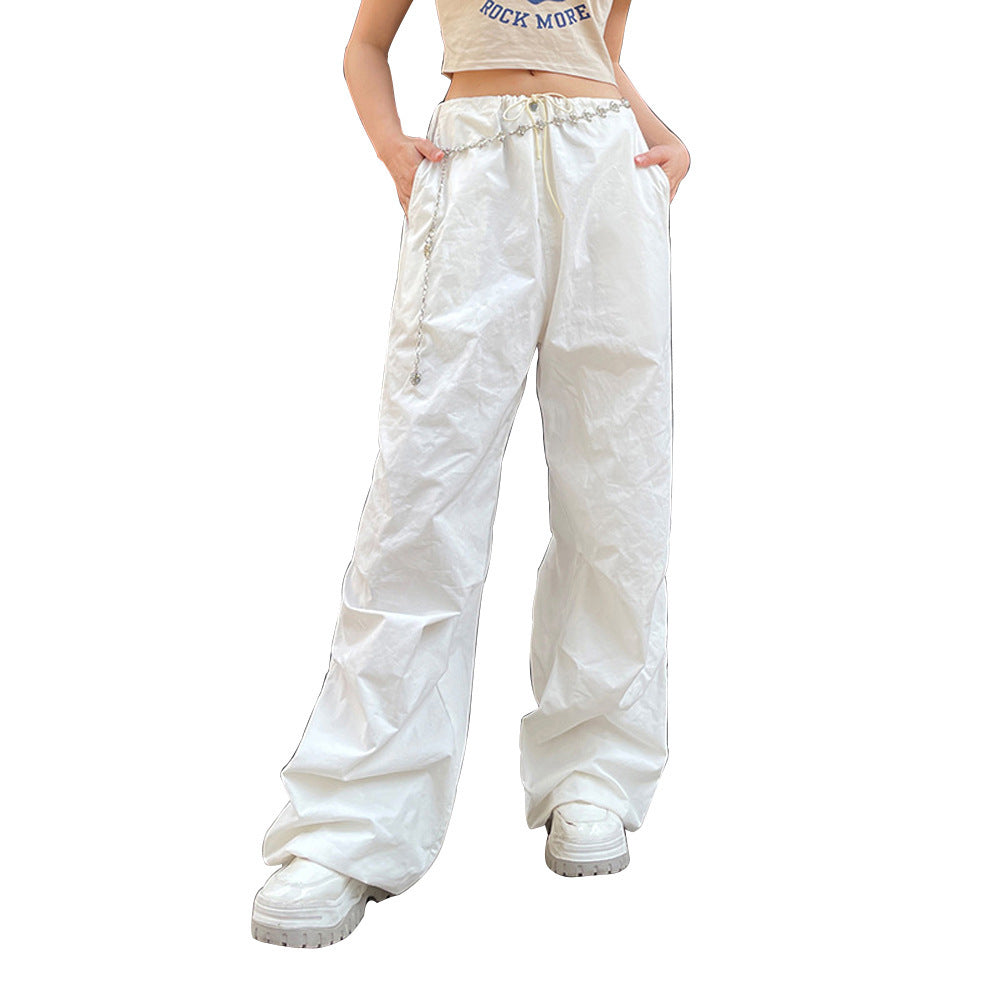 Low-Waist Straight Leg Workwear Trousers