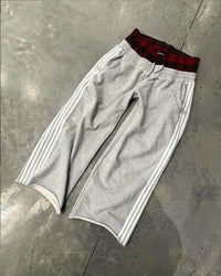 The Vintage Stripe High-Waist Pants — women’s Apparel, ENIGMAE