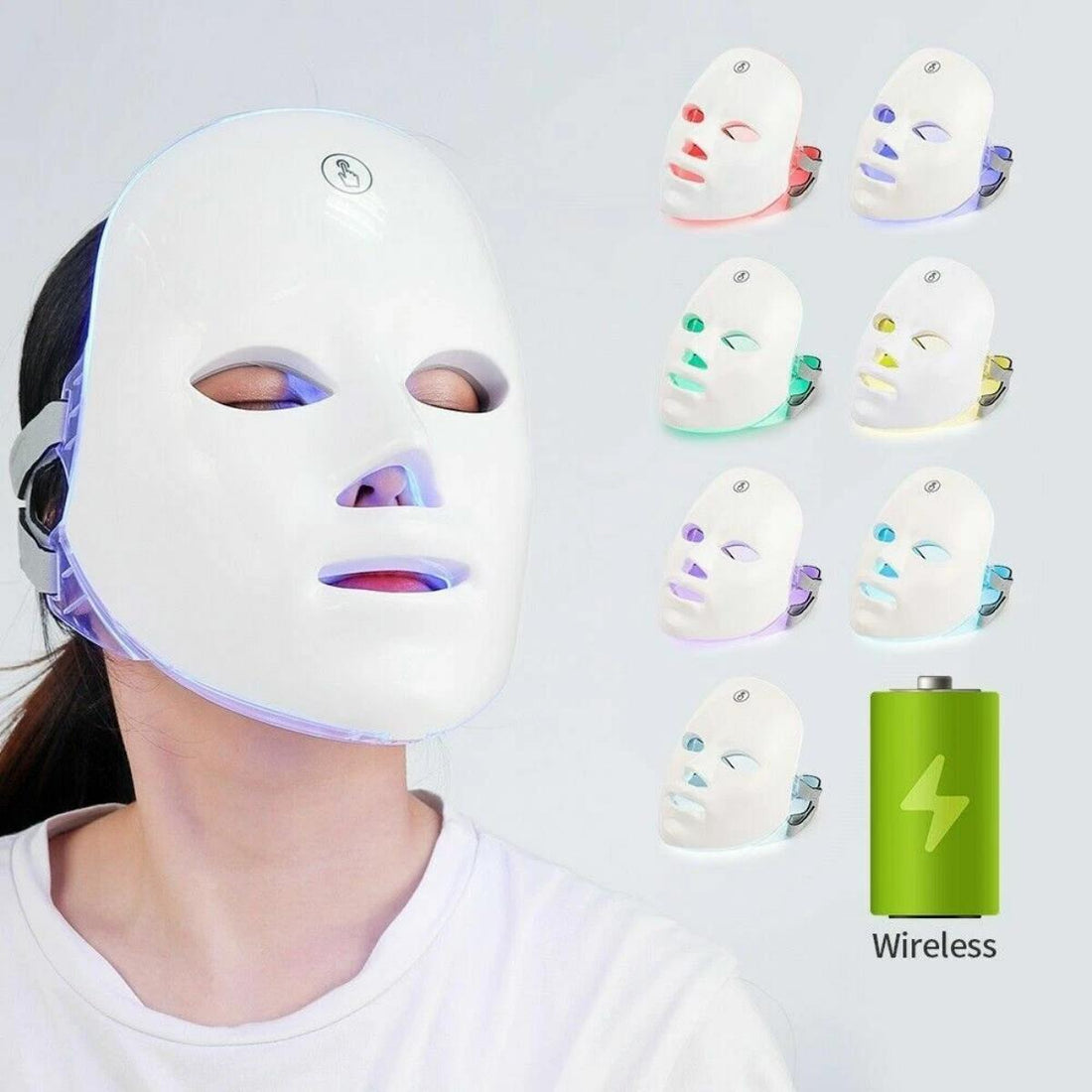 PhotonAura™ 7-Color LED Face & Neck Mask