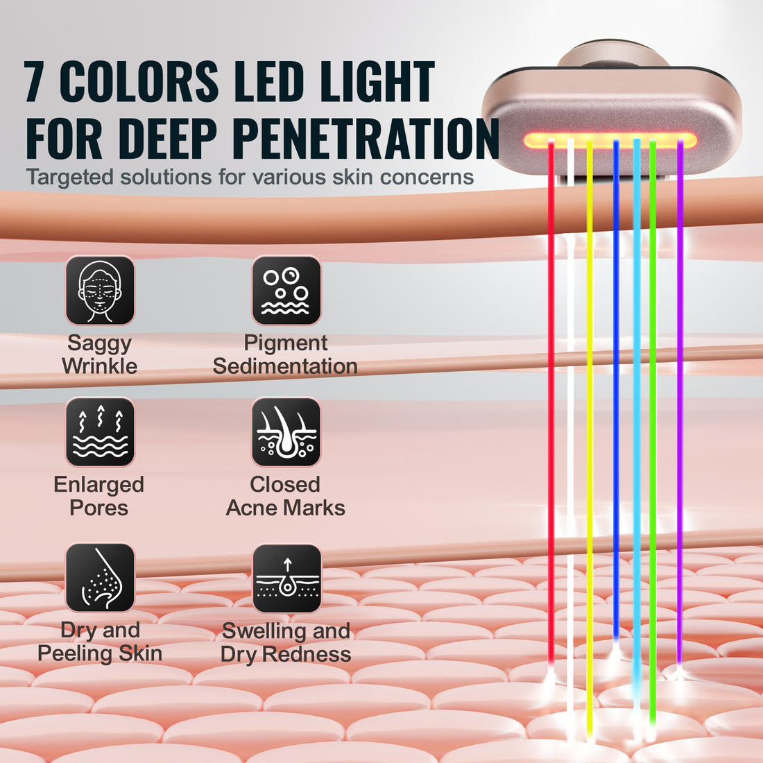 RayWand™ 7-Color Red Light Therapy Wand