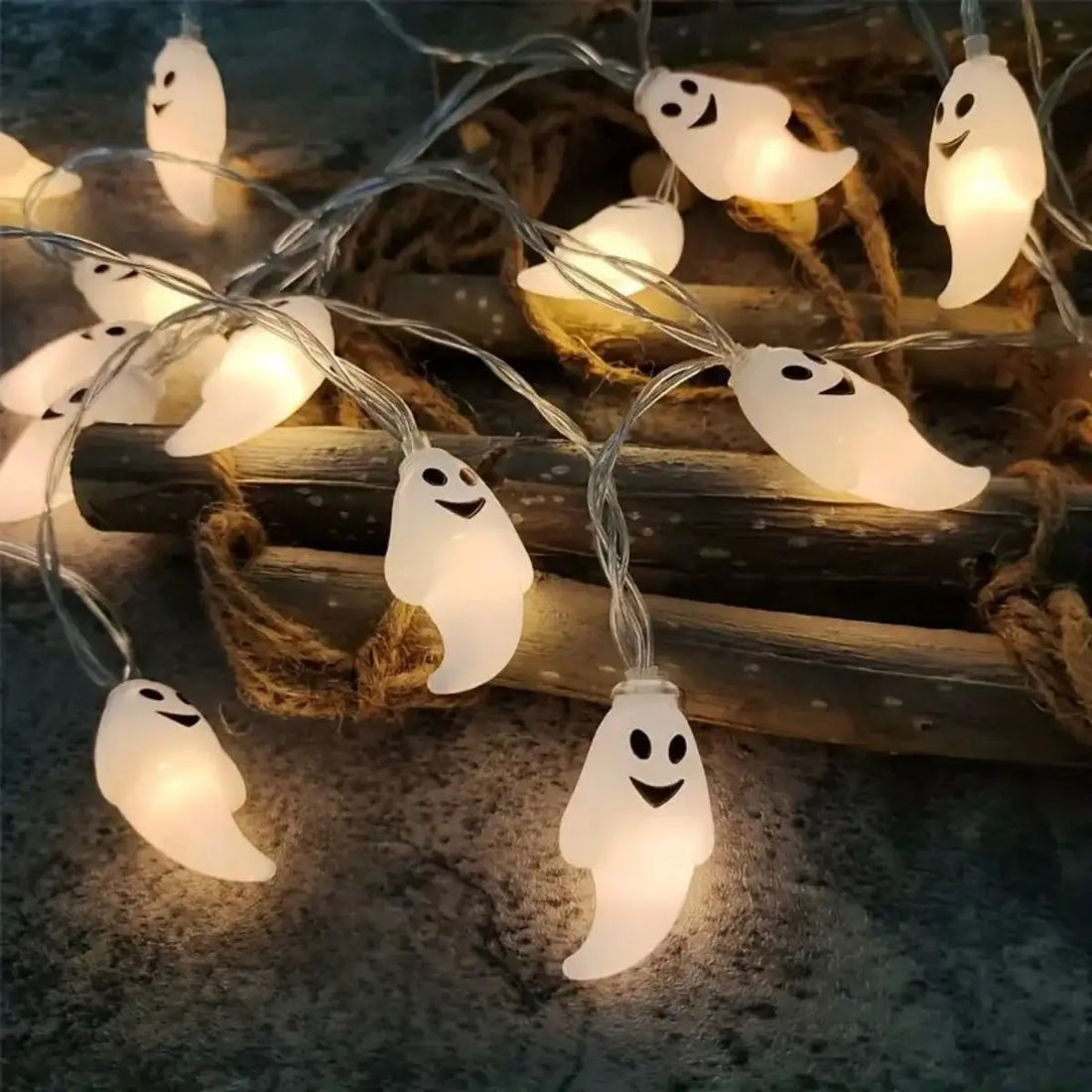 Ghost Halloween String Lights