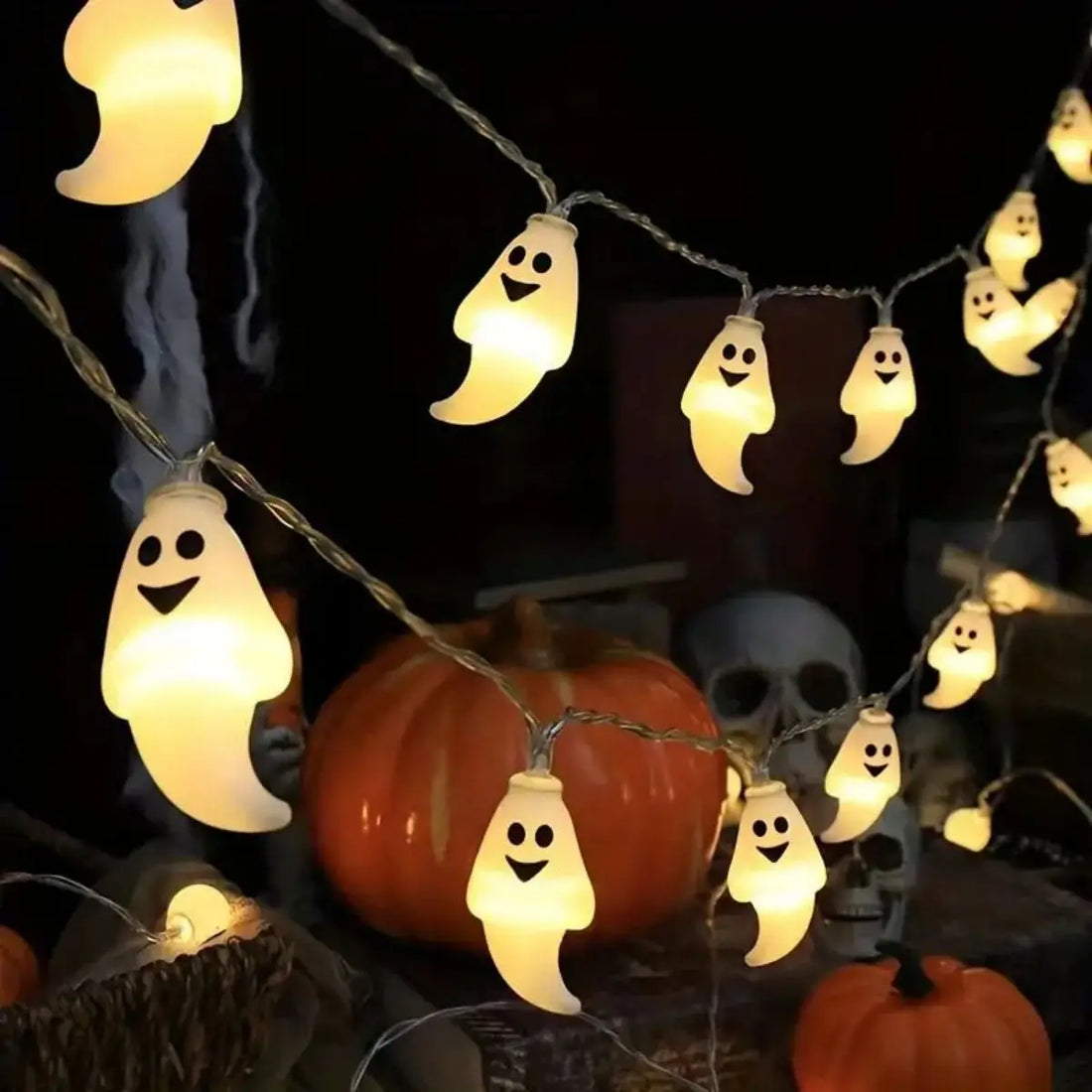 Ghost Halloween String Lights