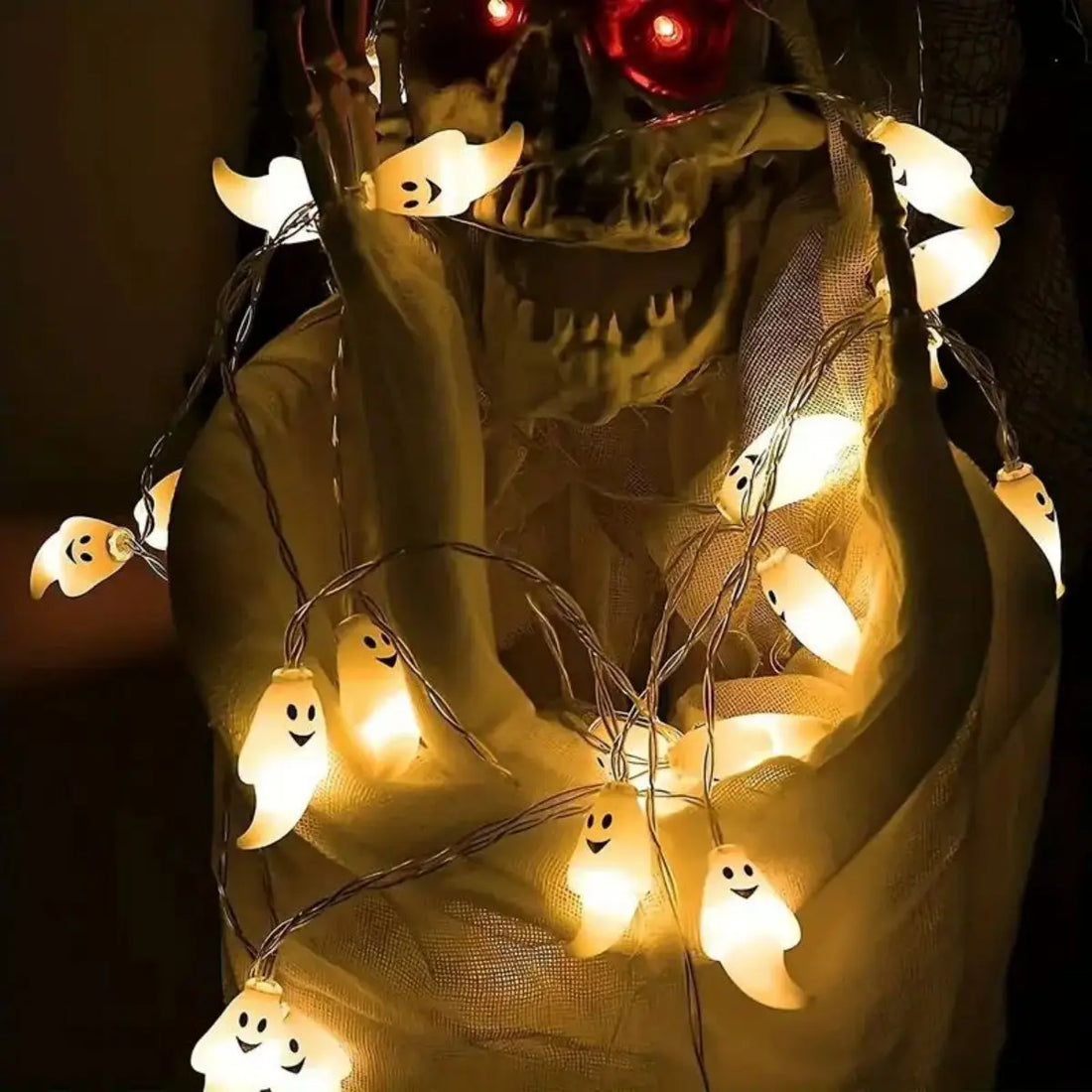 Ghost Halloween String Lights