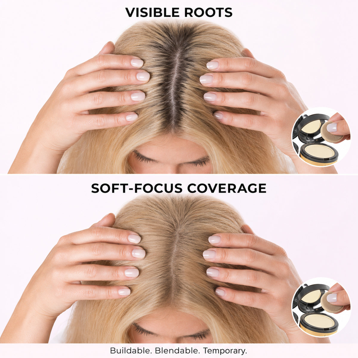 Hairline Powder Concealer — soft-focus coverage results