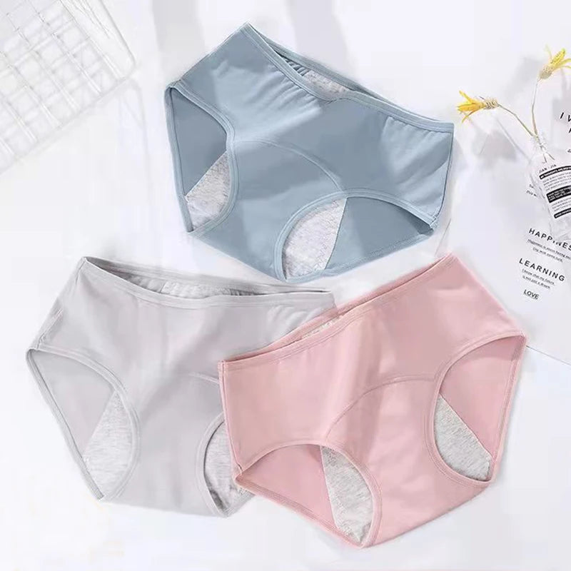 Leak Proof Menstrual Panties Physiological Pants Women Underwear Period Cotton Waterproof Briefs Plus Size XXXL Female Lingerie