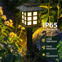 High Brightness 12 Pack LED Outdoor Waterproof Solar Lights, Maintain 10 Hours of Lighting Walkway Lights for Your Garden