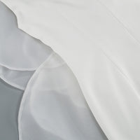 One-Shoulder White Floral Wedding Party Dress