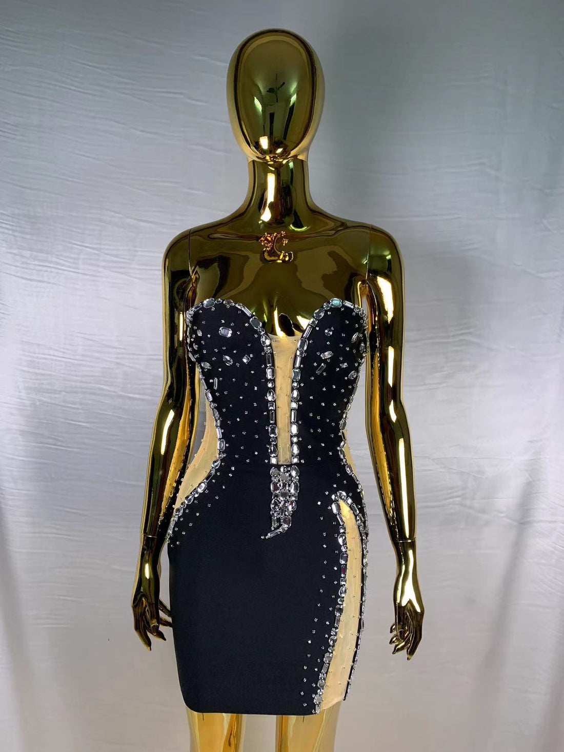 Beaded Tube Mini Bandage Dress
