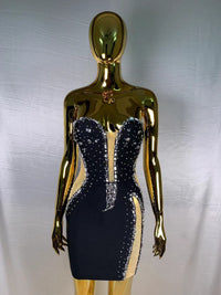 Beaded Tube Mini Bandage Dress
