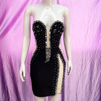 Beaded Tube Mini Bandage Dress