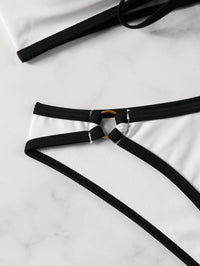 The Solid Bandeau Bikini Set