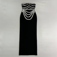 Rhinestone Bandage Evening Dress