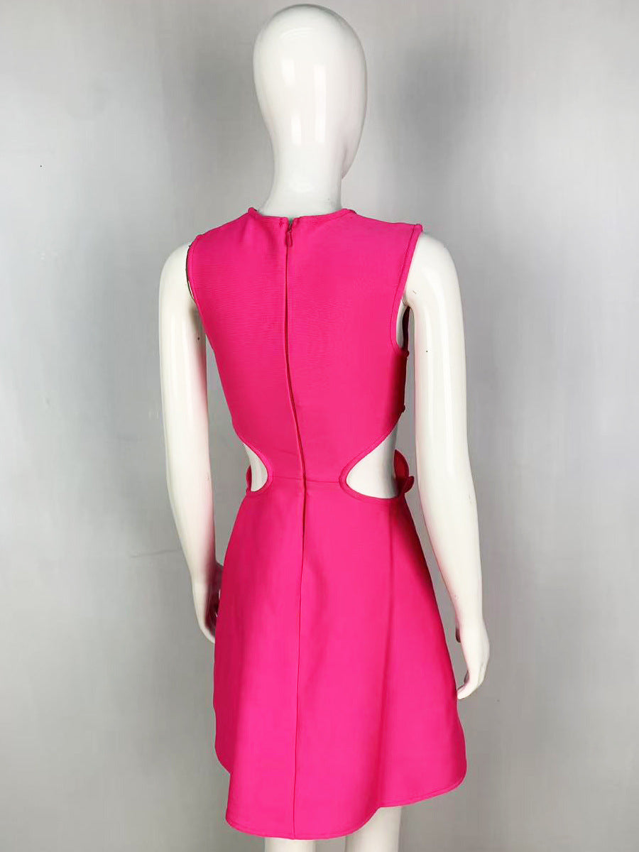 Appliqué A-Line Party Dress