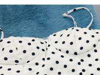 Polka Dot Side-Bow Mini Dress