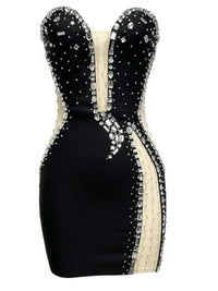 Beaded Tube Mini Bandage Dress