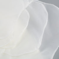 One-Shoulder White Floral Wedding Party Dress