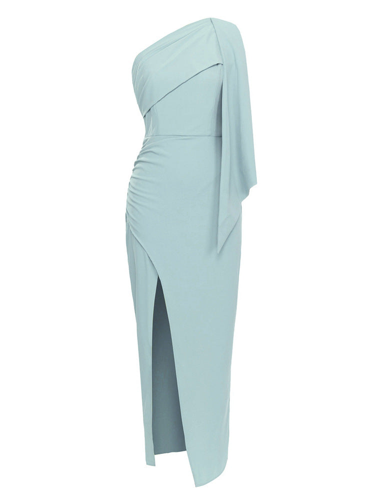 Sleeveless Shoulder Party Dress