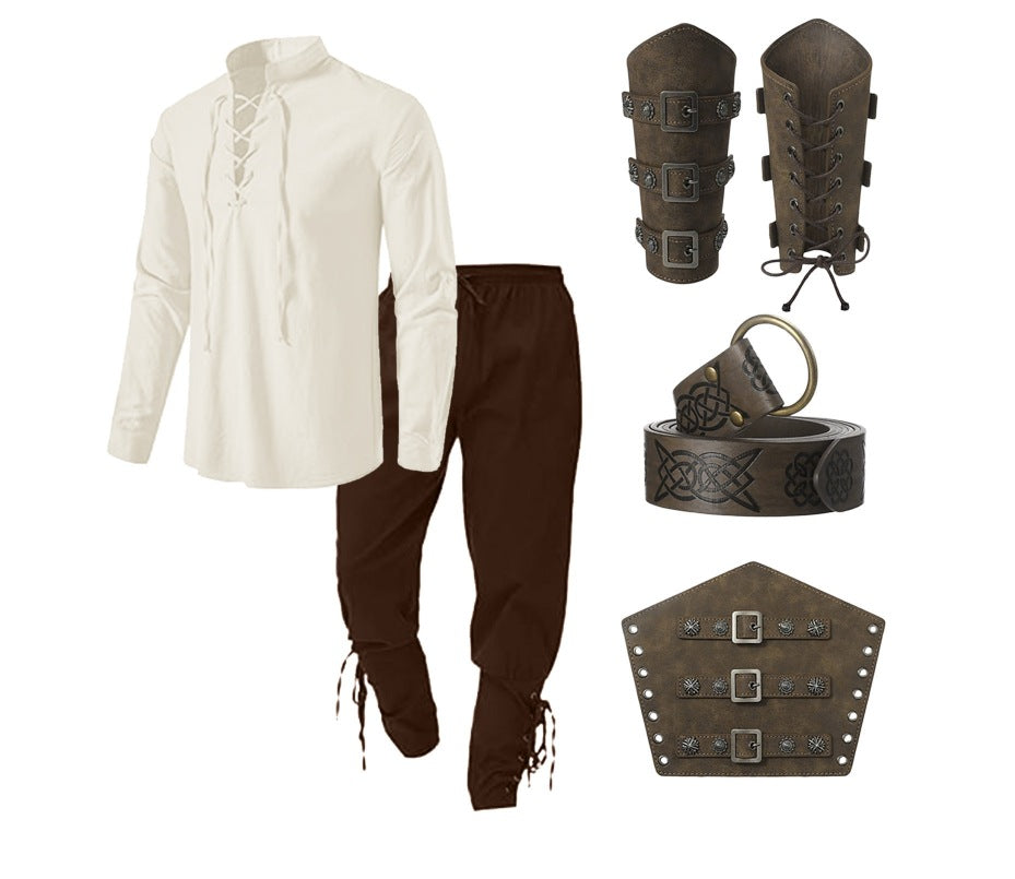 Renaissance Medieval Long Sleeve Dress