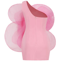One-Shoulder Floral Party Dress