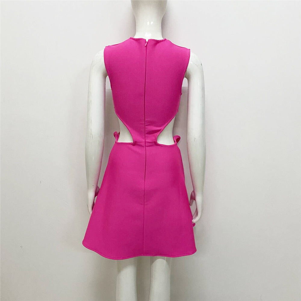 Appliqué A-Line Party Dress