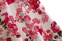 1950s Retro Printed A-Line Prom Dress