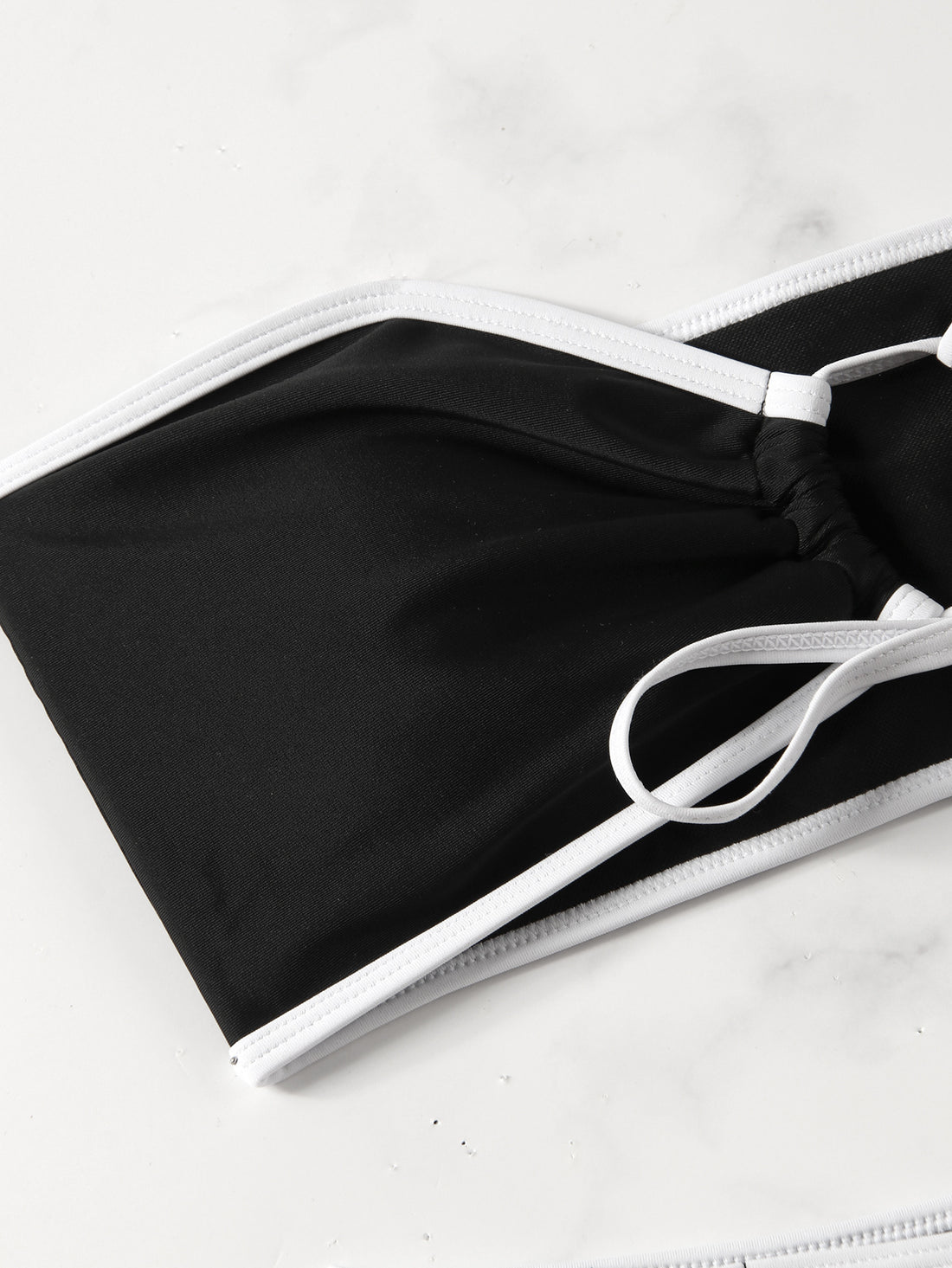 The Solid Bandeau Bikini Set