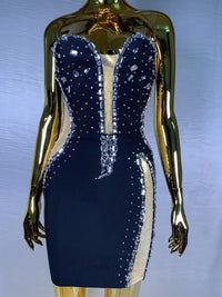 Beaded Tube Mini Bandage Dress