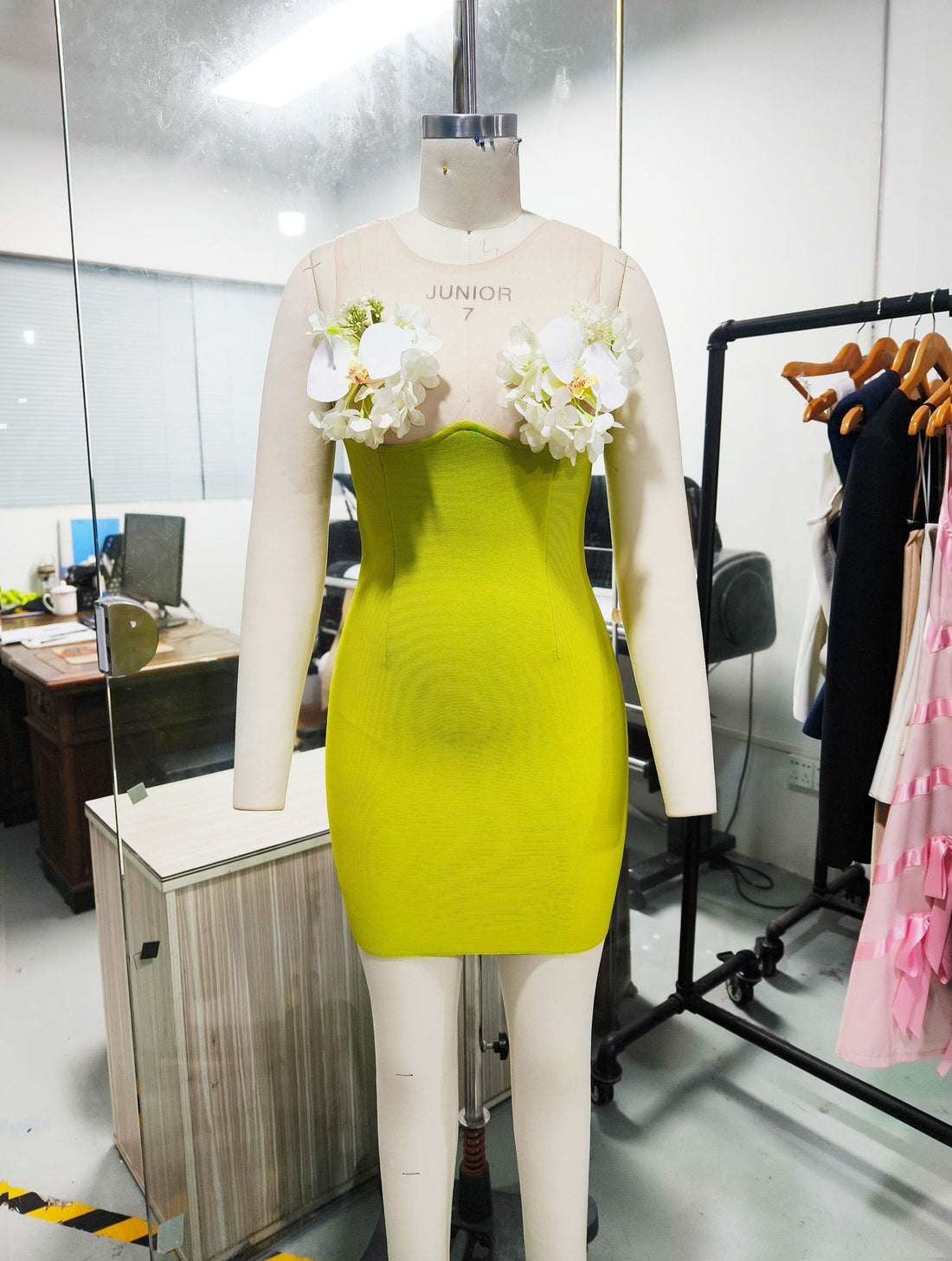 Floral Bandage Mini Dress