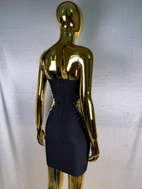 Beaded Tube Mini Bandage Dress