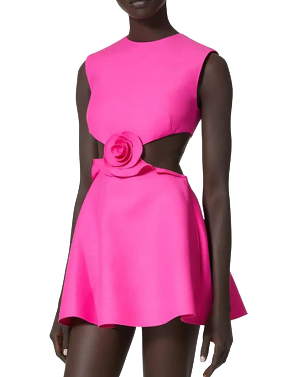 Appliqué A-Line Party Dress