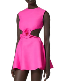 Appliqué A-Line Party Dress