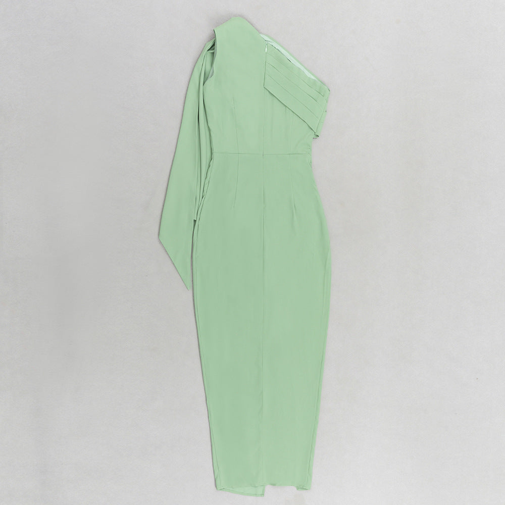 Sleeveless Shoulder Party Dress