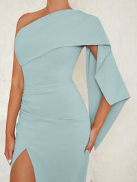 Sleeveless Shoulder Party Dress