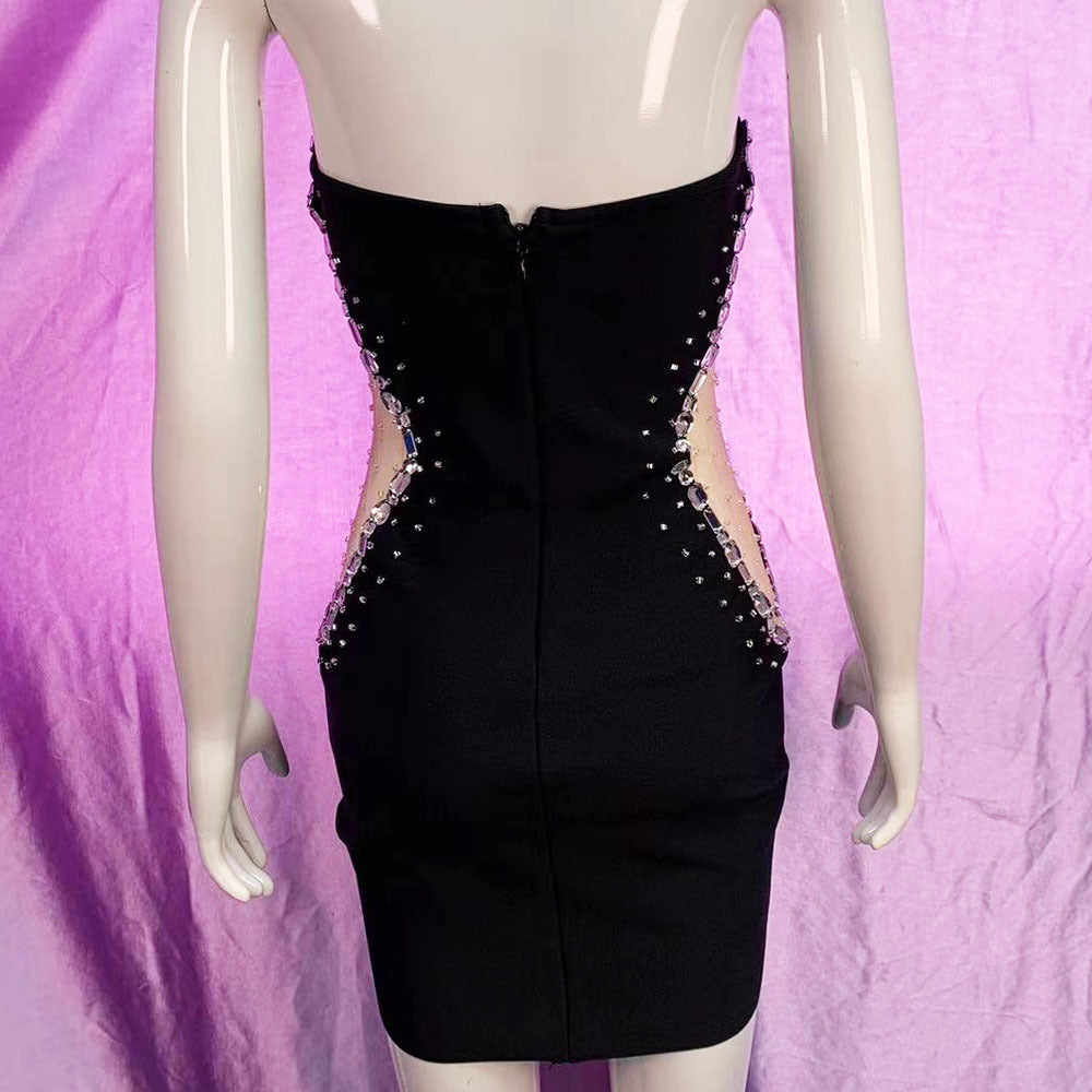 Beaded Tube Mini Bandage Dress