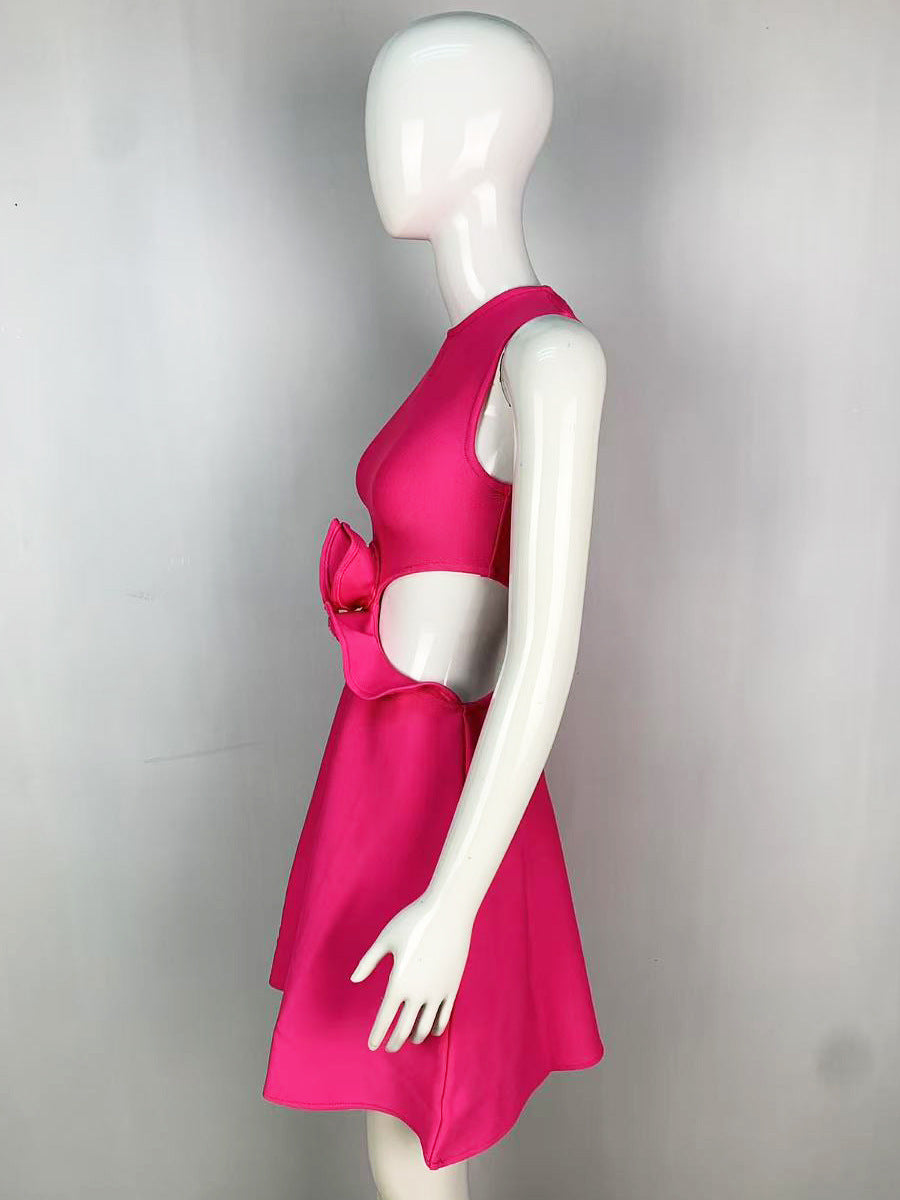 Appliqué A-Line Party Dress
