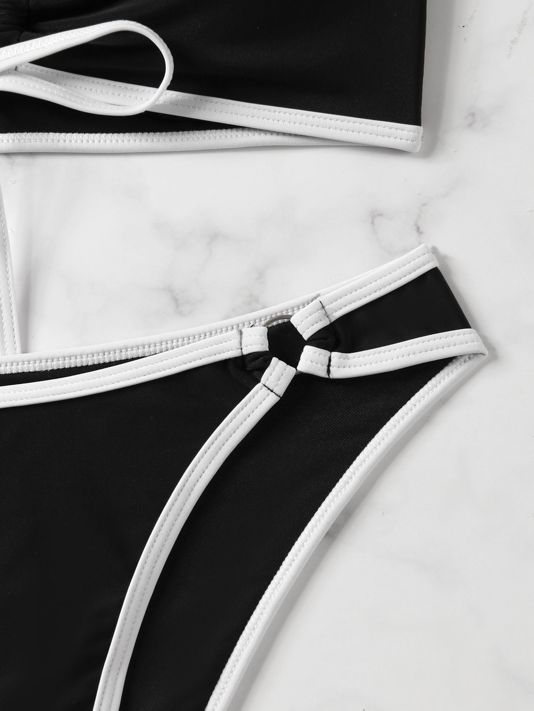 The Solid Bandeau Bikini Set