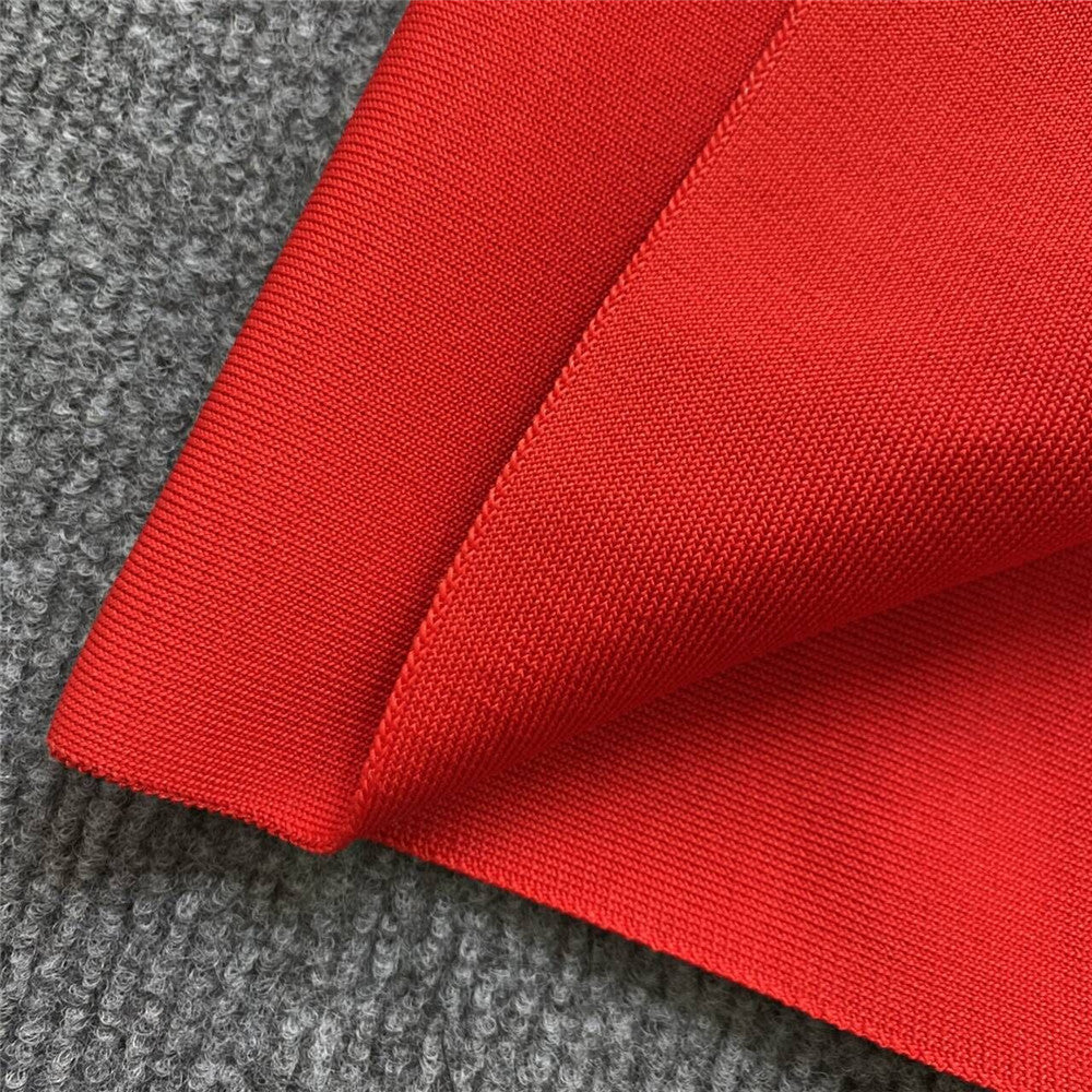 Red Rose High-Slit Maxi Skirt
