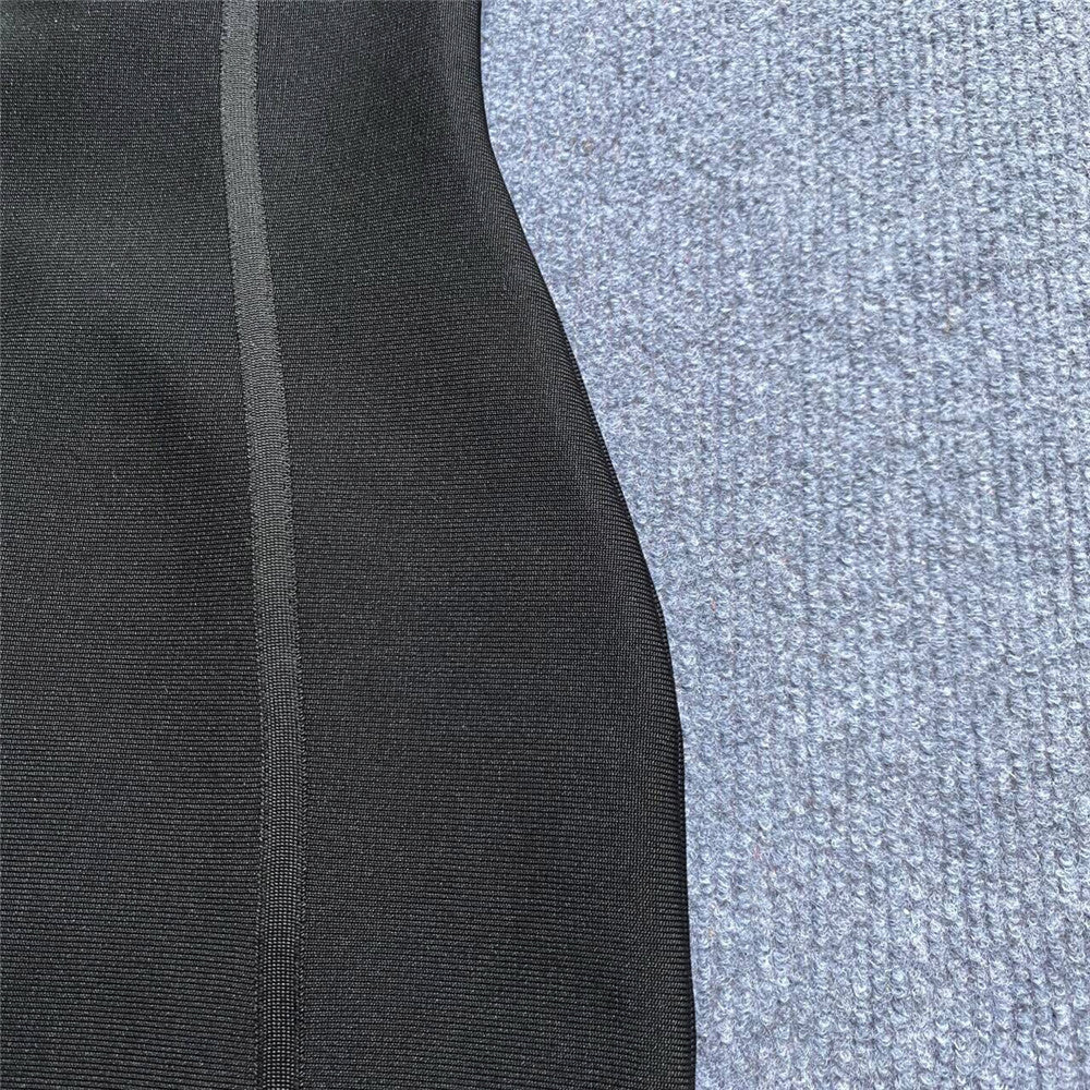 Black Sweetheart Bandage Midi Dress