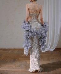 Galaxy Mermaid Sequin Party Dress