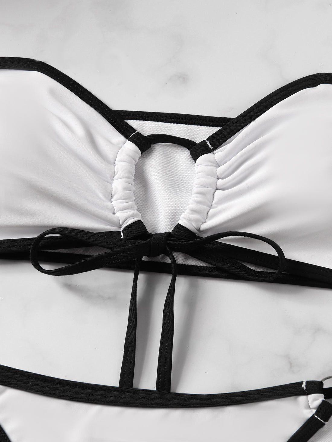 The Solid Bandeau Bikini Set